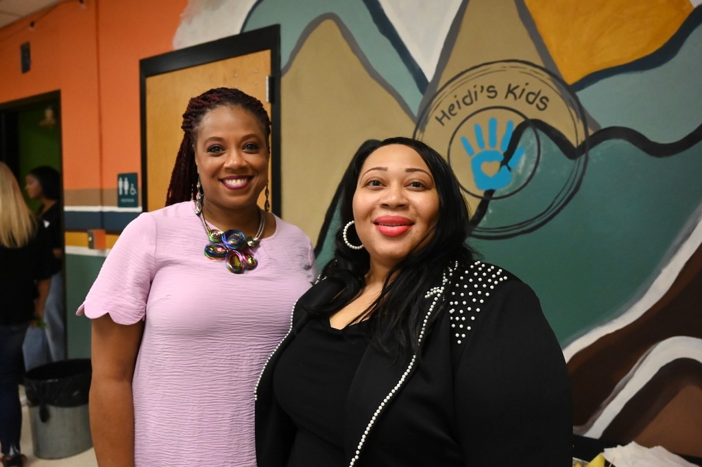 Dr. Taqua Lewis and Carol Palmer