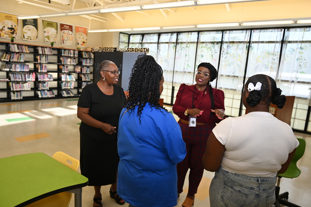 Dr. Jones loving on our parents and scholars.