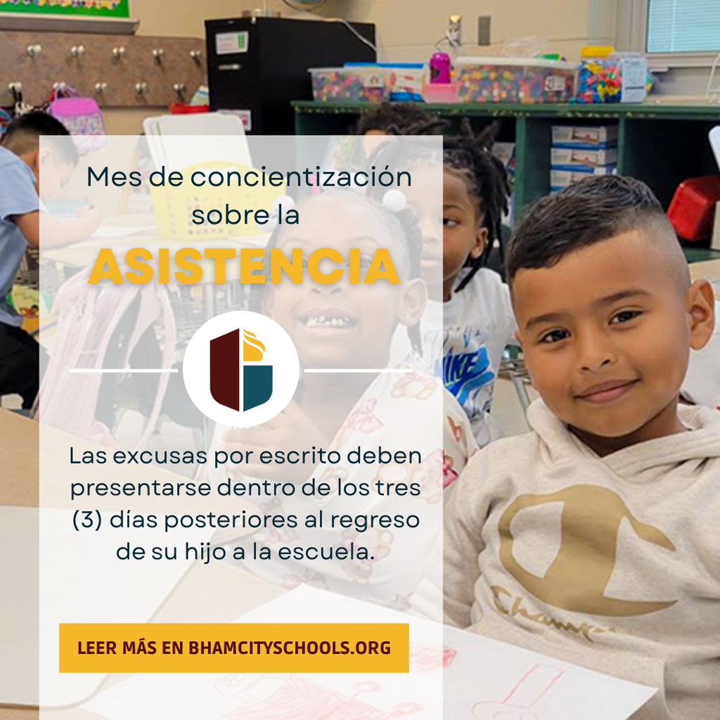 Las excusas por escrito deben presentarse dentro de los tres (3) dĆas posteriores al regreso de su hijo a la escuela.