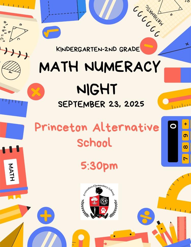 Princeton K-2 Numeracy Night @5:30PM 