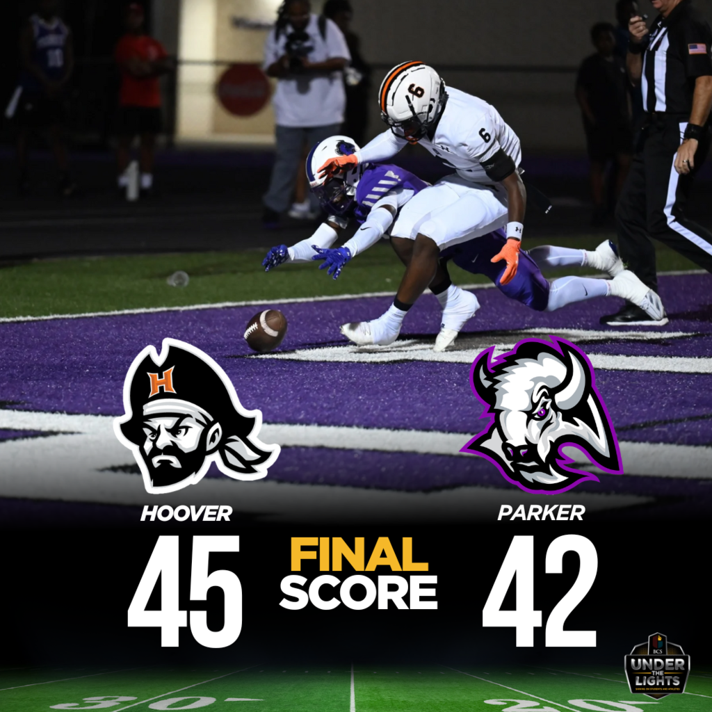 Hoover 45 FINAL SCORE Parker 42
