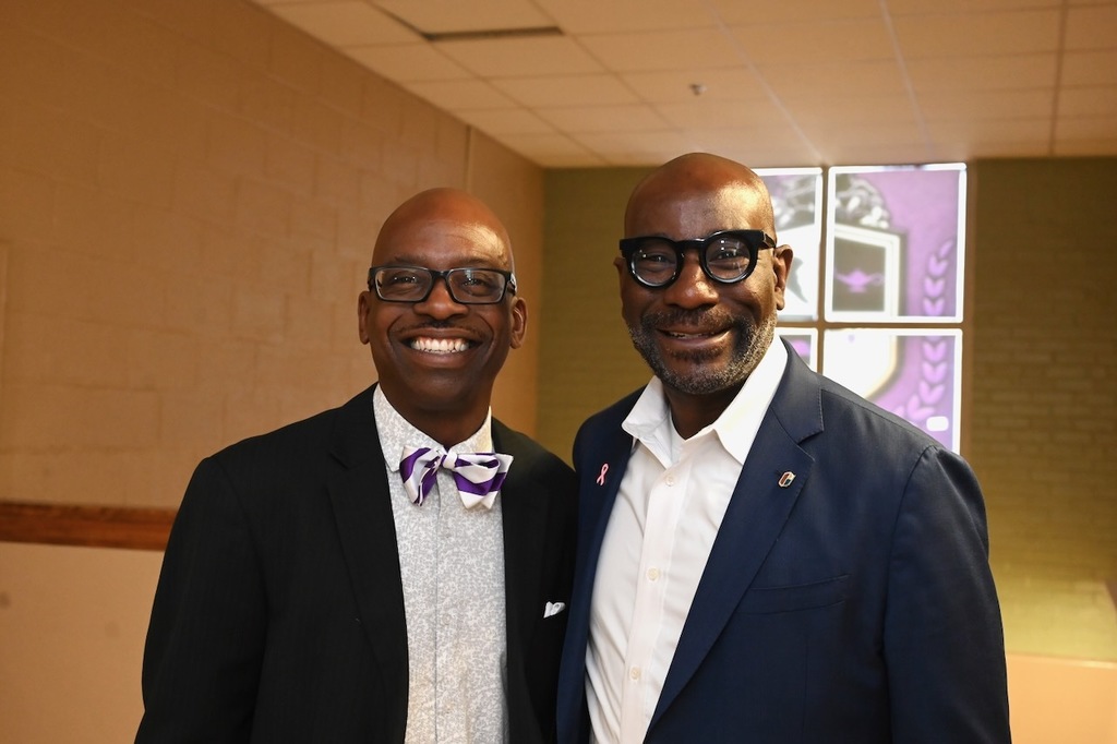 Inglenook Principal Dr. Steve Brown and Birmingham City Schools Superintendent Dr. Mark Sullivan