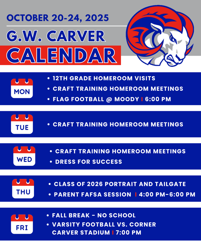 Upcoming week events