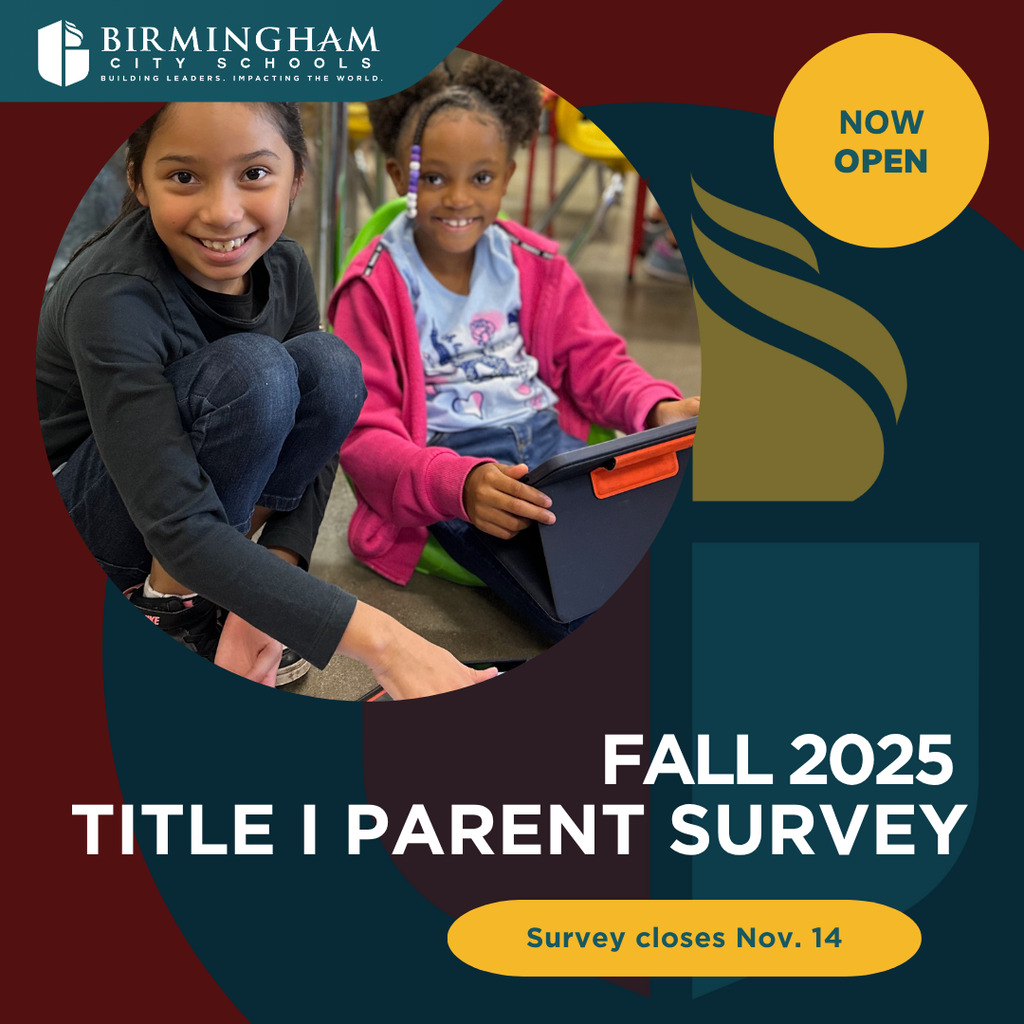 NOW OPEN: FALL 2025 TITLE I PARENT SURVEY (closes Nov. 14)