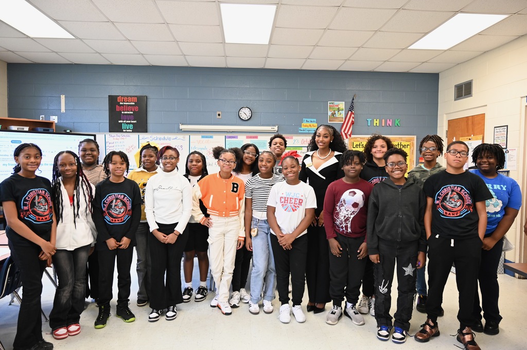 Alabama State University delegation visits W.J. Christian K-8 School