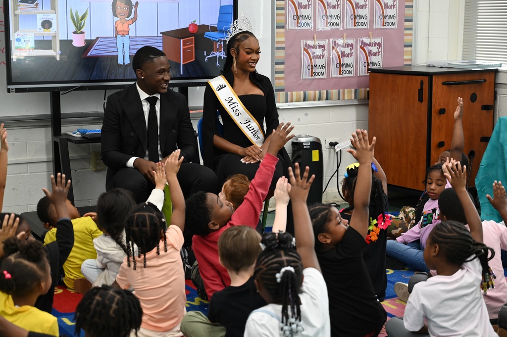 Alabama State University delegation visits W.J. Christian K-8 School