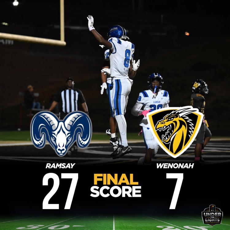 Ramsay 27 Wenonah 7 FINAL SCORE