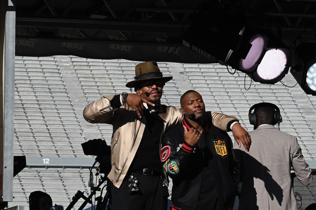 NFL stars Cam Newton and Ryan Clark