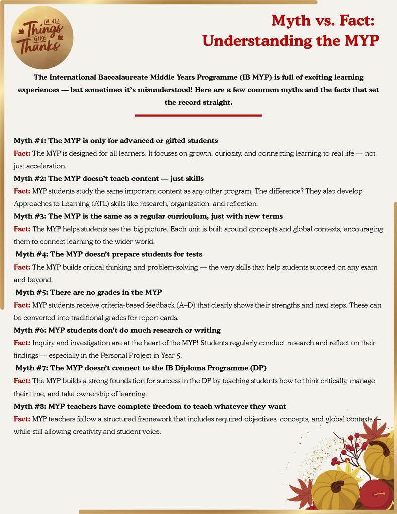 MYP Newsletter pg. 2