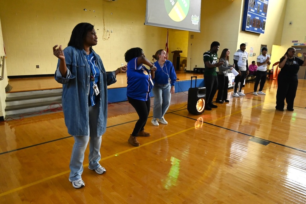 Our teachers got up and danced!