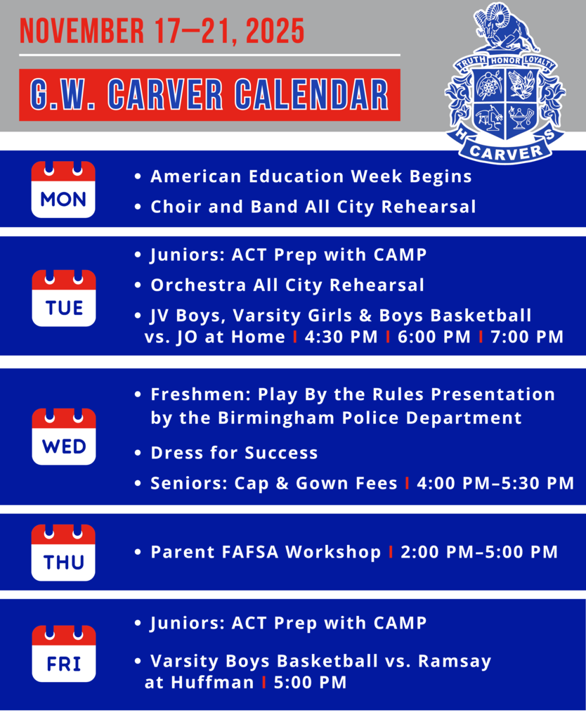 Carver: November 17-21