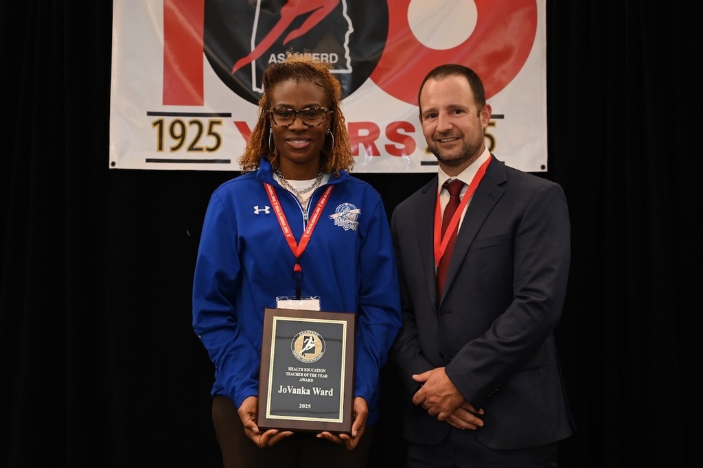 Jovanka Ward of Ramsay High School is the Health Educator of the Year.
