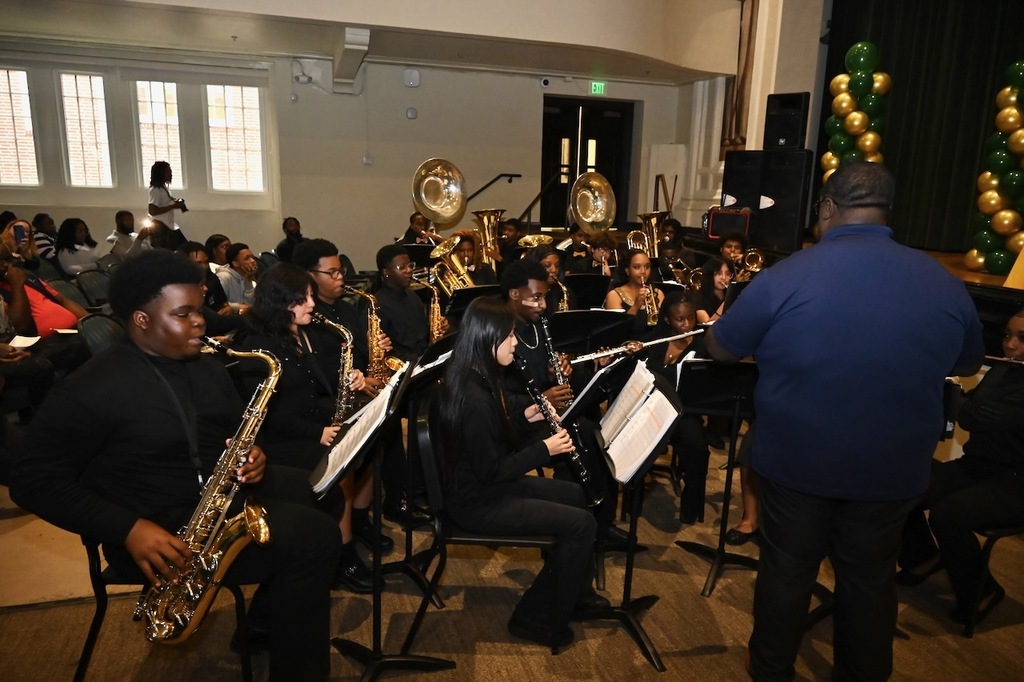 The Woodlawn High School orchestra