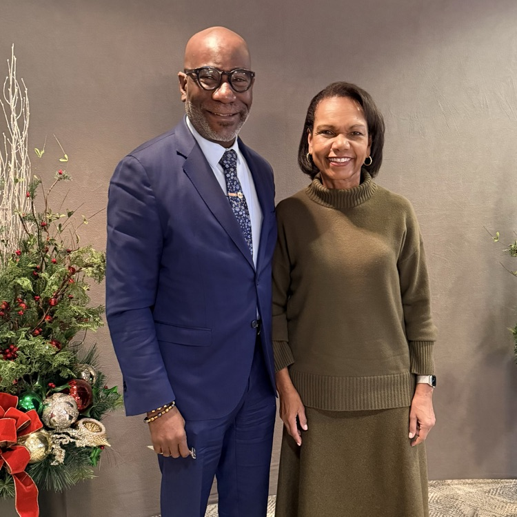 Dr. Sullivan had the opportunity to meet with former United States Secretary of State Dr. Condoleezza Rice this morning