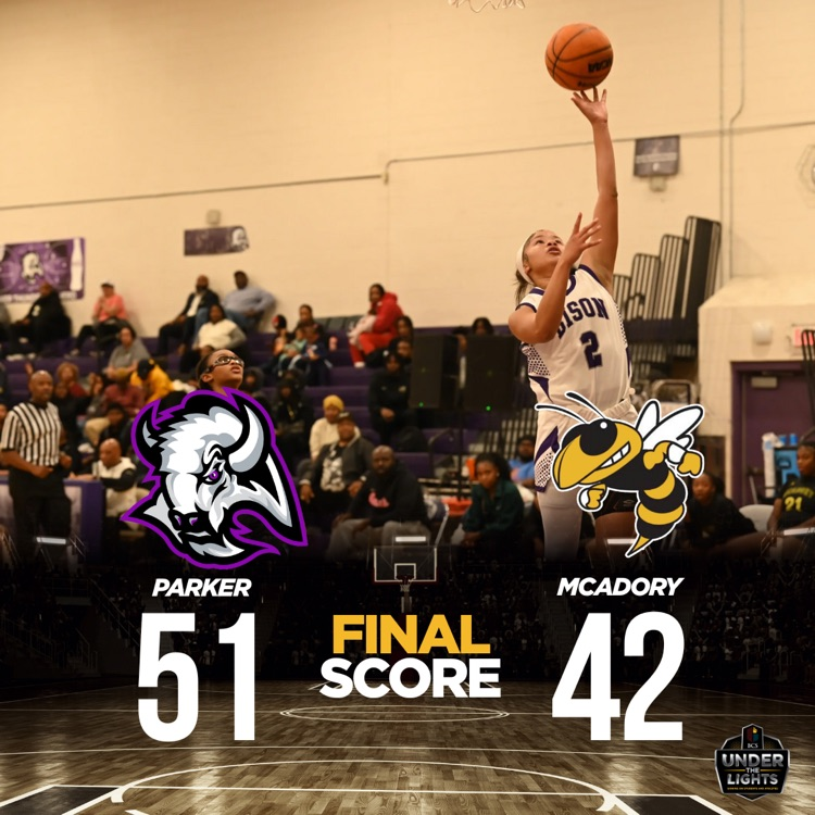 FINAL SCORE PARKER 51 MCADORY 42