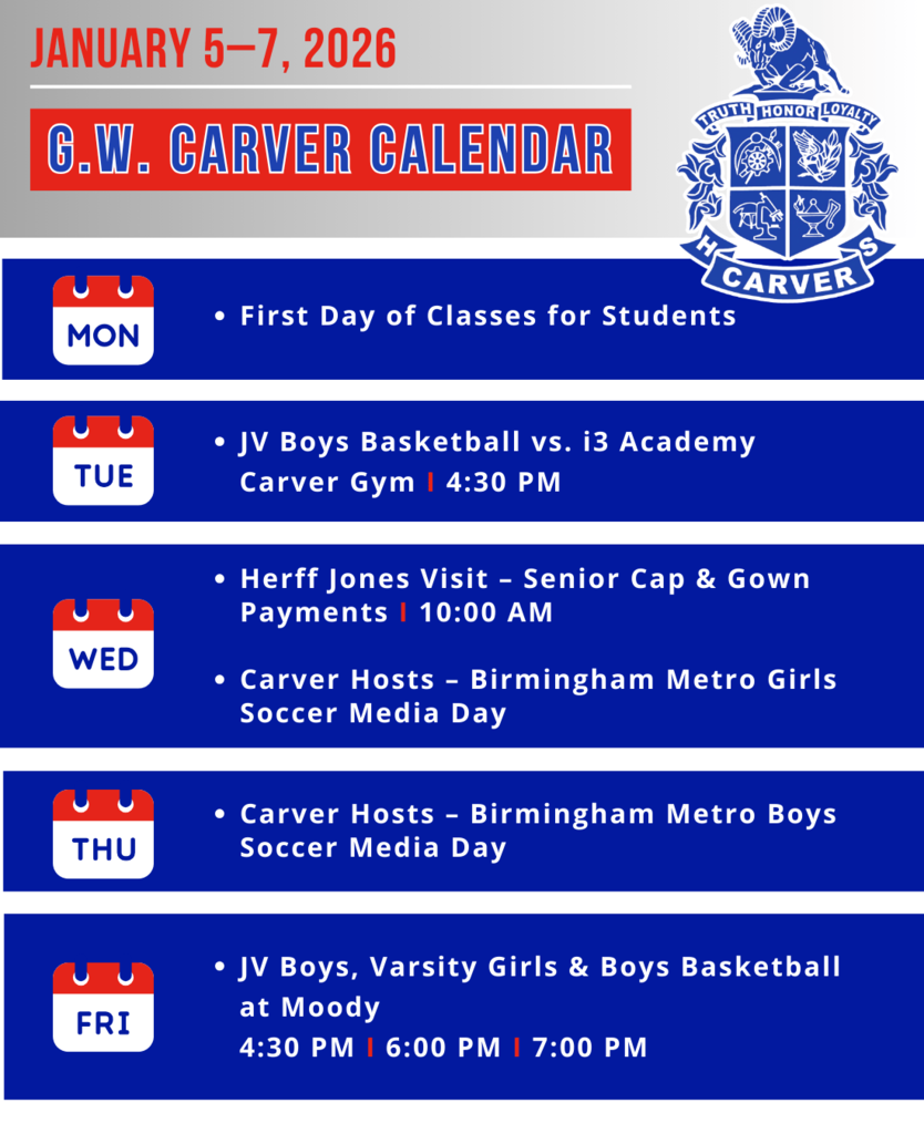 Week of Jan 5 Calendar