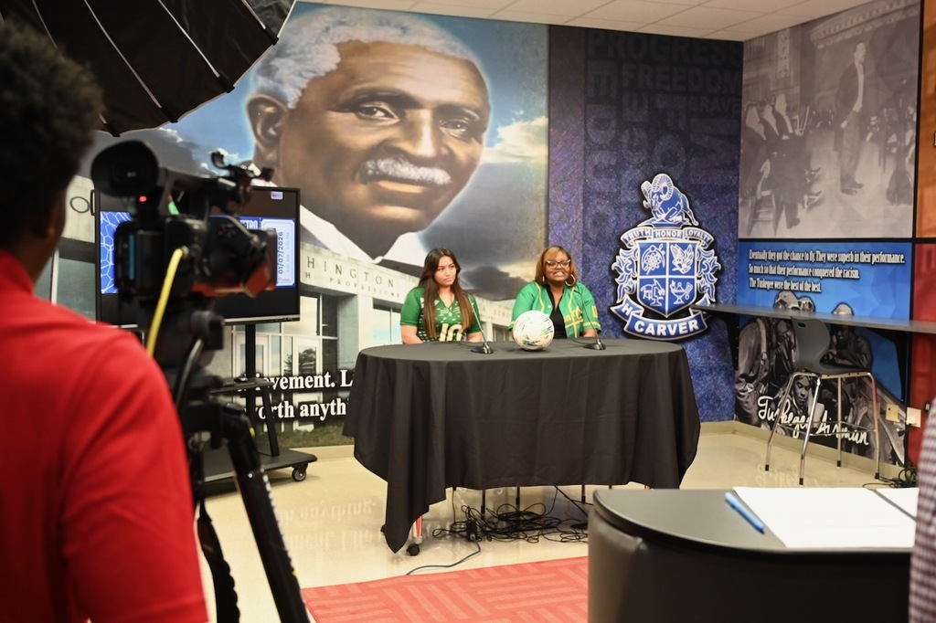 Lady Mustangs at Birmingham Metro Soccer Media Days