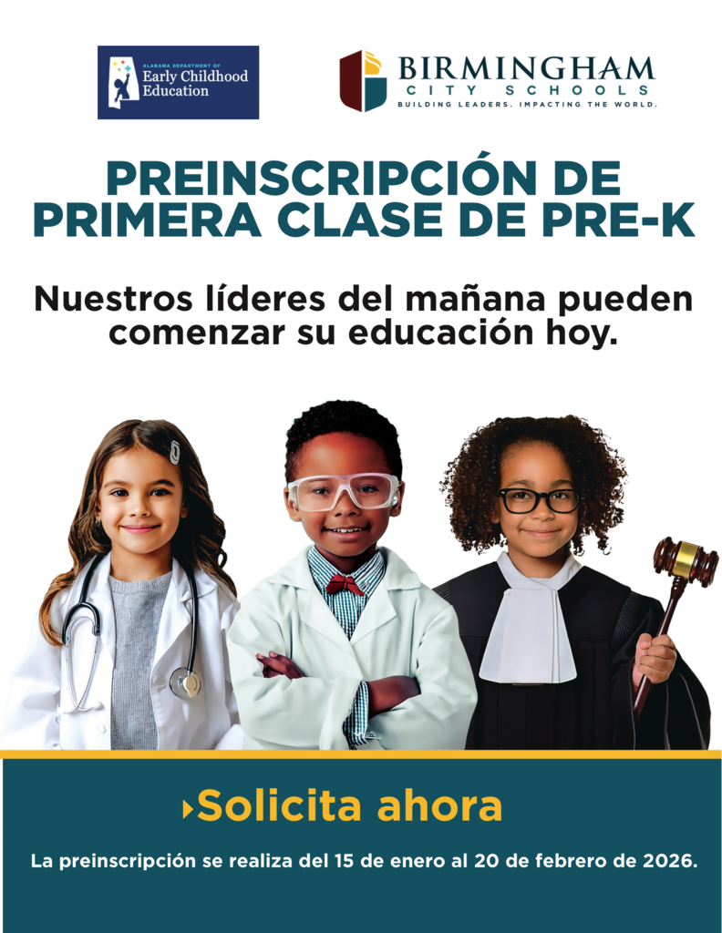 PREINSCRIPCIÓN DE PRIMERA CLASE DE PRE-K Nuestros líderes del mañana pueden comenzar su educación hoy. •Solicita ahora La preinscripción se realiza del 15 de enero al 20 de febrero de 2026.