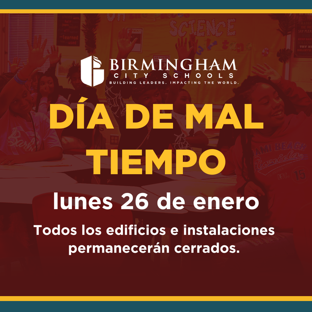 DÍA DE MAL TIEMPO lunes 26 de enero Todos los edificios e instalaciones permanecerán cerrados.