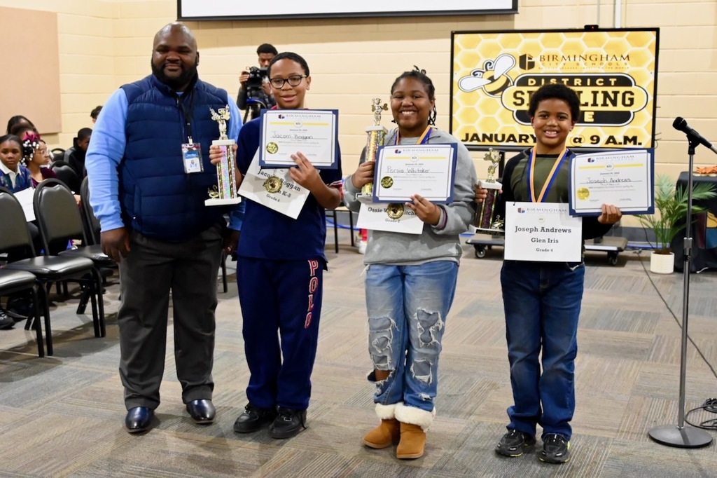 Board Member Antwon Womack and the top three winners