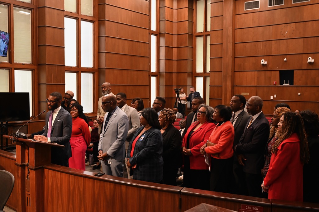 Mayor Randall Woodfin addresses the City Council