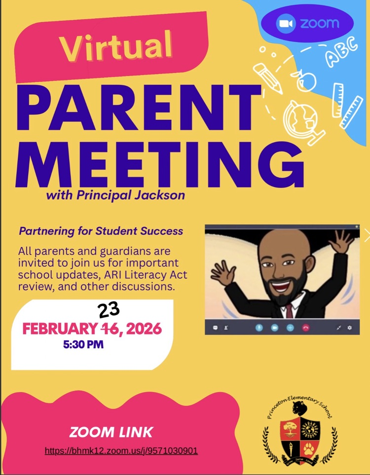 Reschedule Monthly Zoom Parent Meeting 