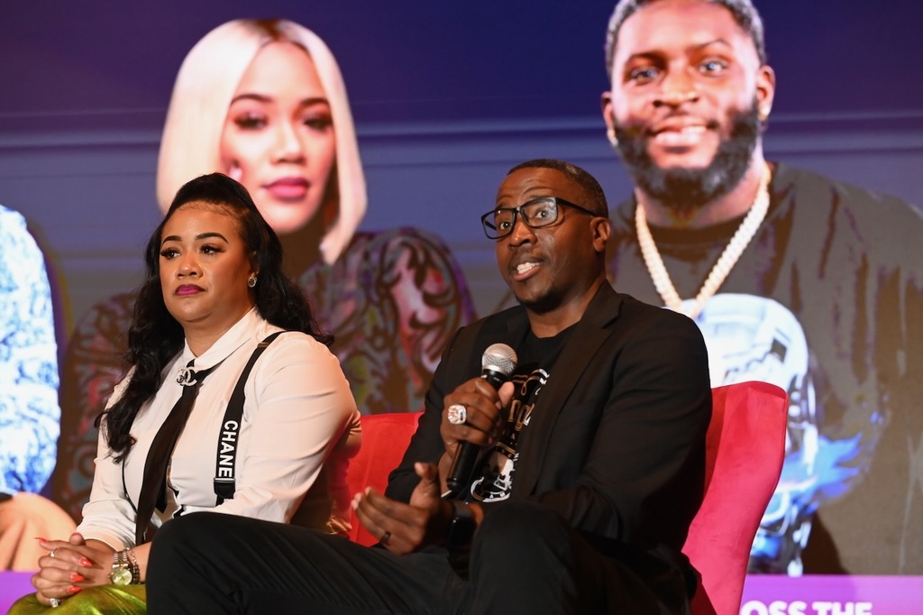 Councilor Clinton Woods (right)