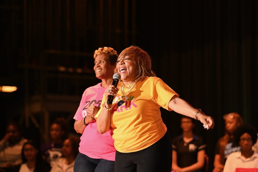 Councilor President Pro Tem Latonya Tate and Council President Wardine Alexander