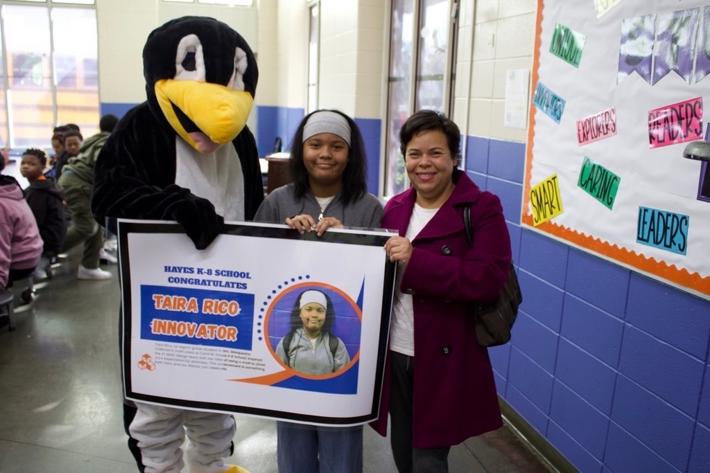 Hayes K-8 School congratulates Taira Rico for her innovation!