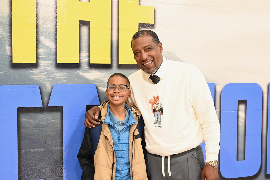 Owen Walker and Principal Rafiq Vaughn