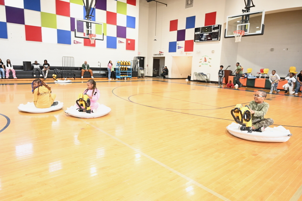 Hovercraft racing at Huffman Academy