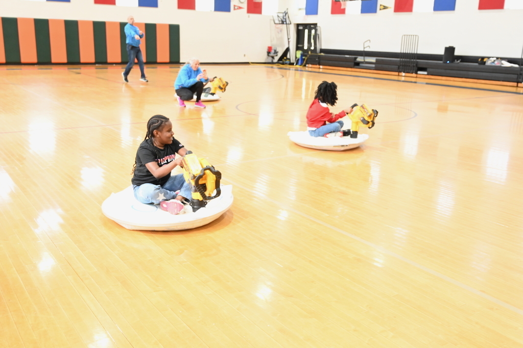 Hovercraft racing at Huffman Academy