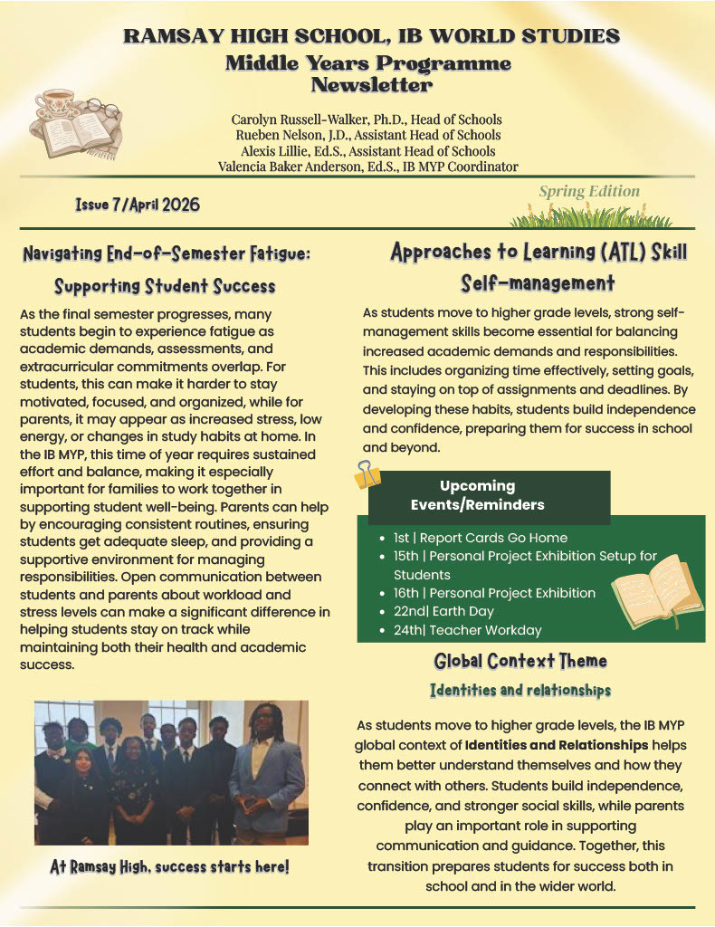 April Newsletter pg. 1