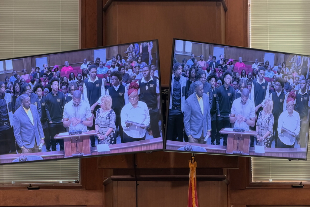 Wenonah Dragons recognized at the Birmingham City Council meeting on April 14