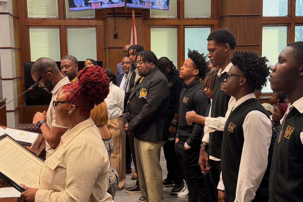 Wenonah Dragons recognized at the Birmingham City Council meeting on April 14