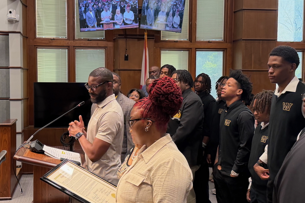 Wenonah Dragons recognized at the Birmingham City Council meeting on April 14
