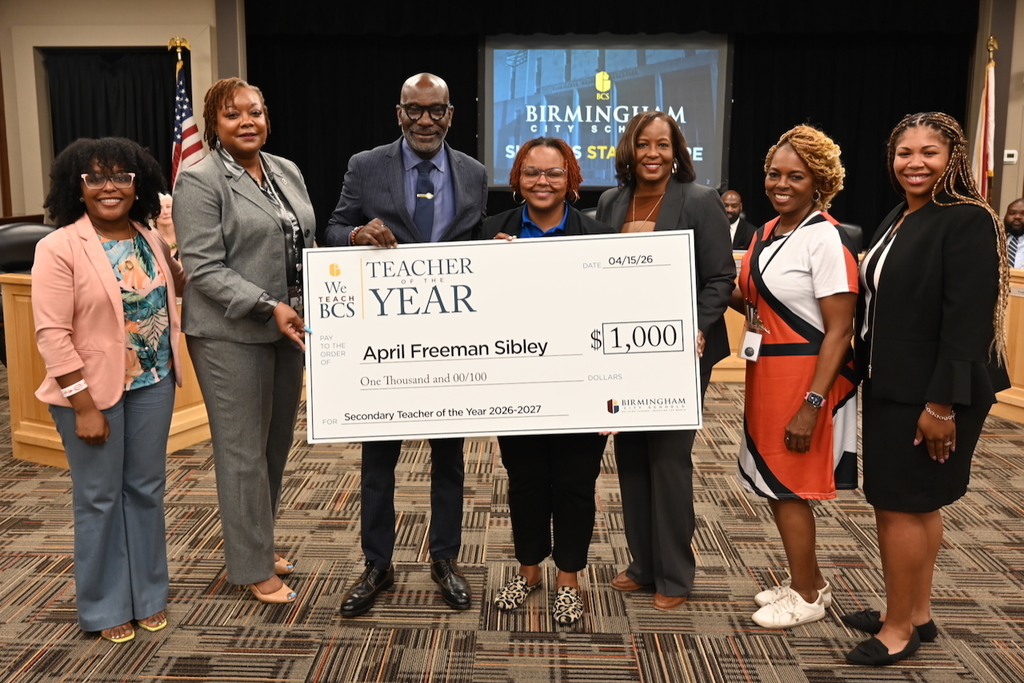 Secondary Teacher of the Year: April Sibley of Ramsay I.B. High School  