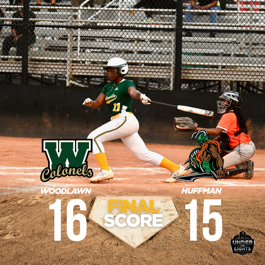 FINAL SCORE WOODLAWN 16 HUFFMAN 15