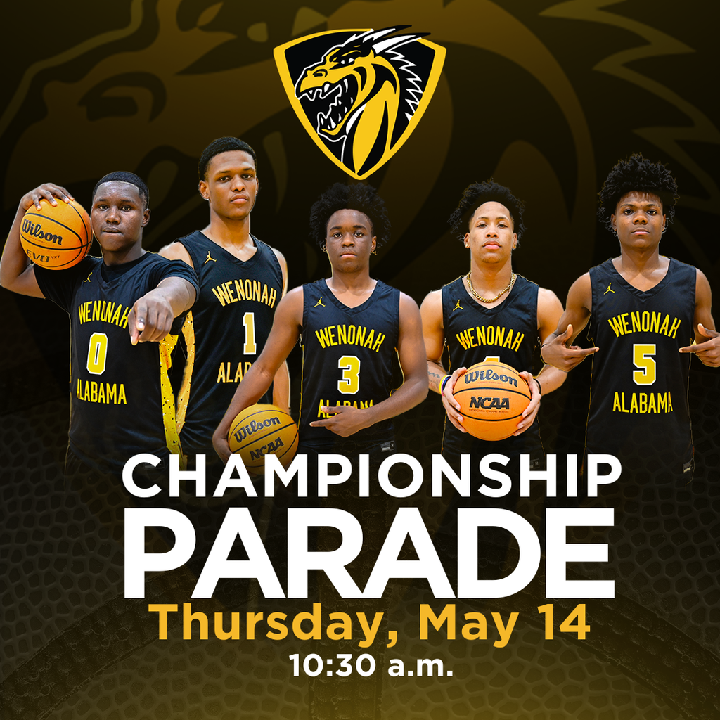 CHAMPIONSHIP PARADE THURSDAY MAY 14 AT 10:30 A.M.