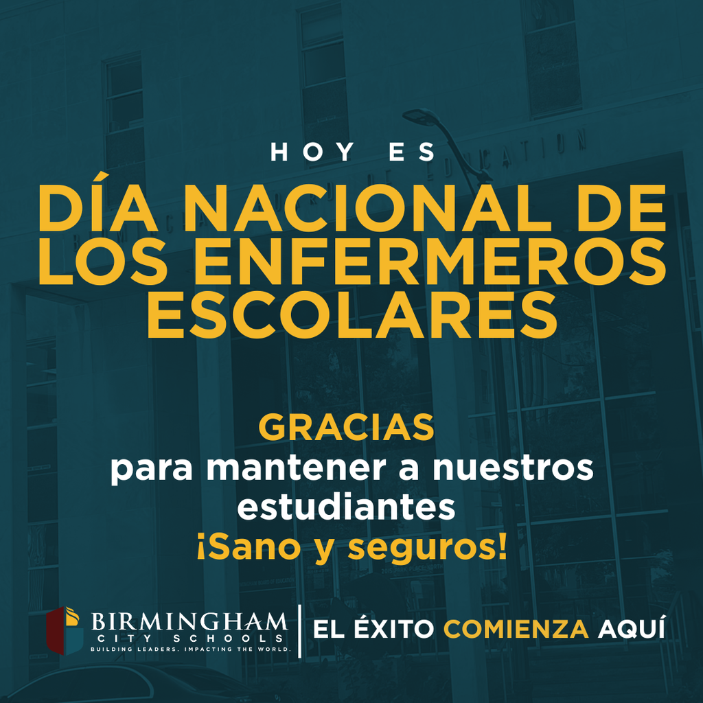 HOY ES IWATIU DÍA NACIONAL DE LOS ENFERMEROS ESCOLARES GRACIAS para mantener a nuestros estudiantes ¡Sano y seguros!
