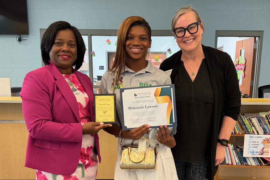 Pictured left to right: Dr. Angela Day, Makenzie Lawson, Tracy Spence