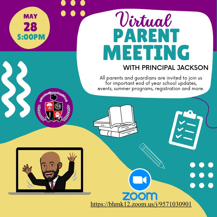 May Parent Zoom Meeting 