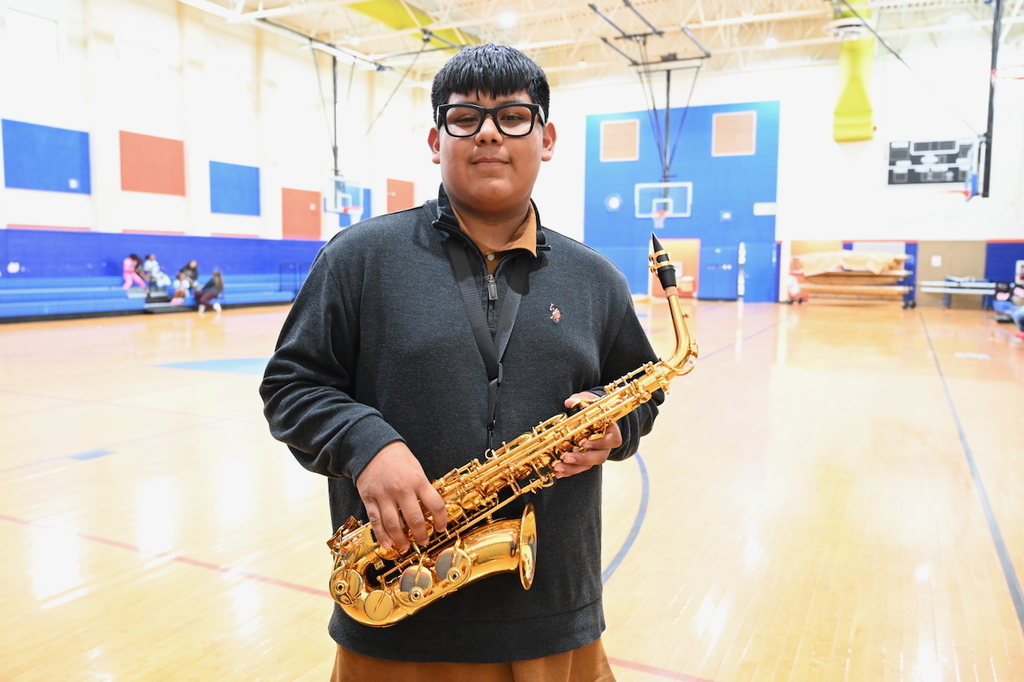Woodlawn’s Fernando Gonzalez sat in with the band on saxophone for a song