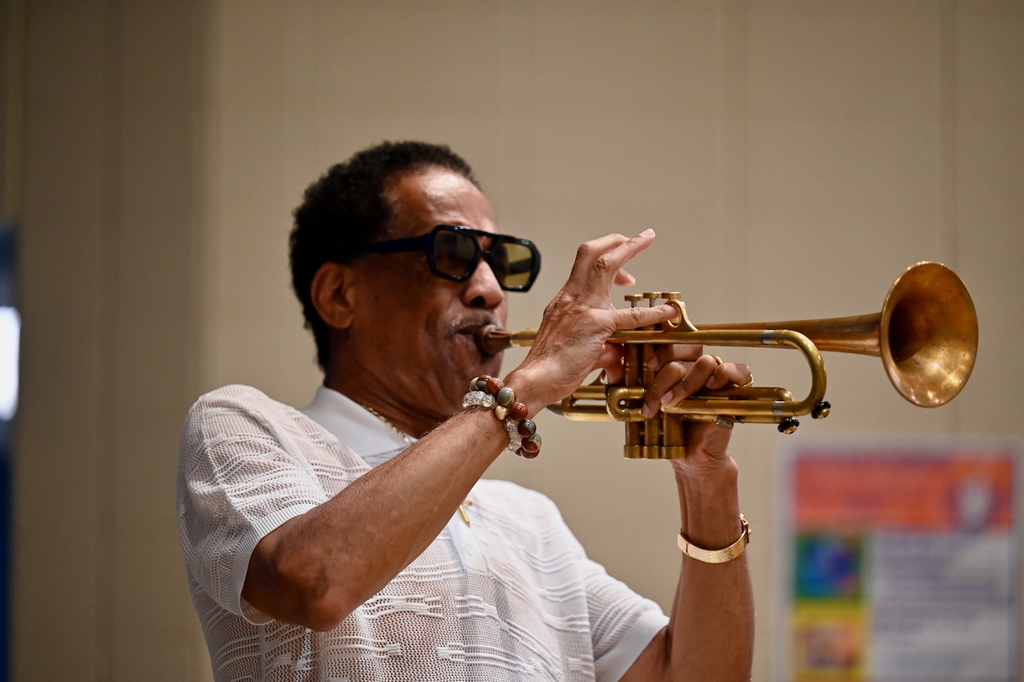 Alabama Jazz Hall of Fame All-Stars perform at June Tunes band camp at Hayes K-8 School