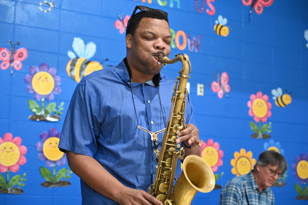 Alabama Jazz Hall of Fame All-Stars perform at June Tunes band camp at Hayes K-8 School