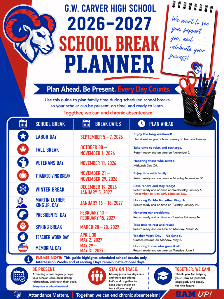 School Break Planner