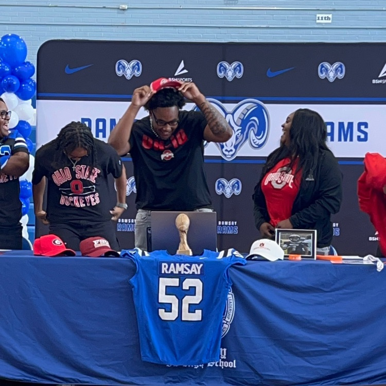 Ramsay’s Carlos May has committed to Ohio State! The highly-coveted defensive lineman was also considering Auburn, Florida State and Georgia but announced his commitment to the Buckeyes on campus this afternoon. #SuccessStartsHere 🏈