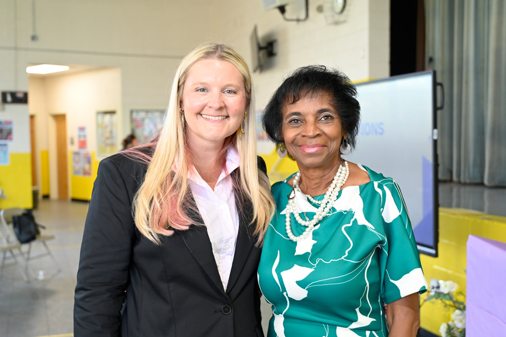 Avondale Principal Dr. Sabrina McGee and Instructional Superintendent Dr. Gwendolyn Tilghman