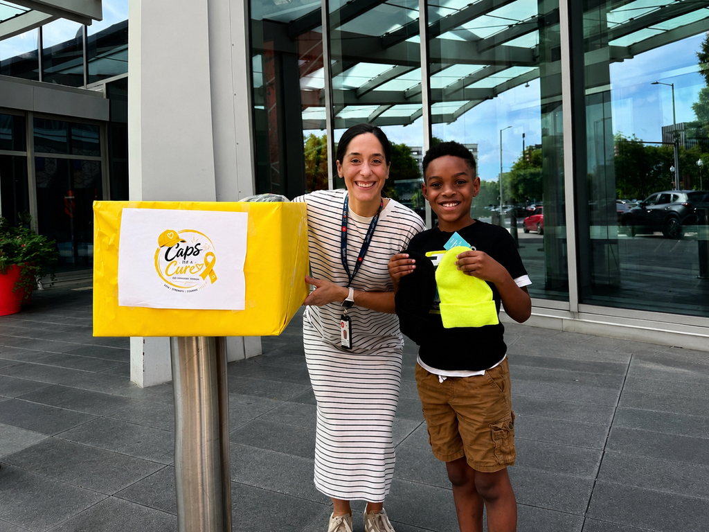 Tristan Miles presents donation to Children's of Alabama