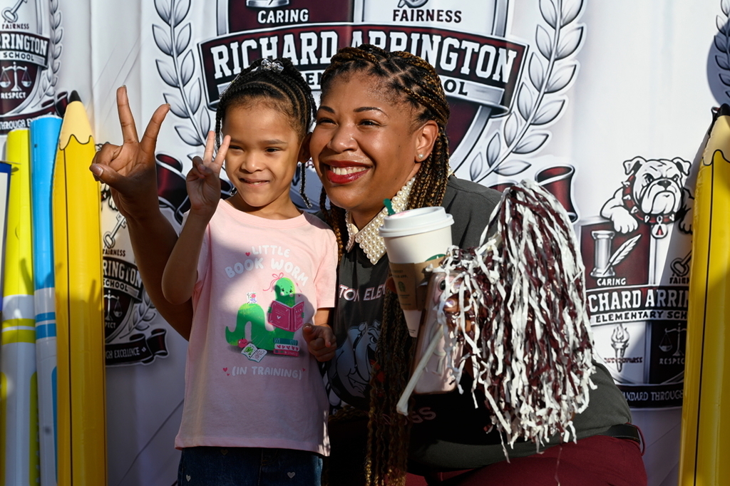 Principal Alexis Lillie's first day at Arrington